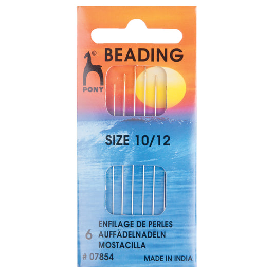 Packet of Pony gold eye beading needles