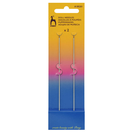Pony gold eye doll needles in packet