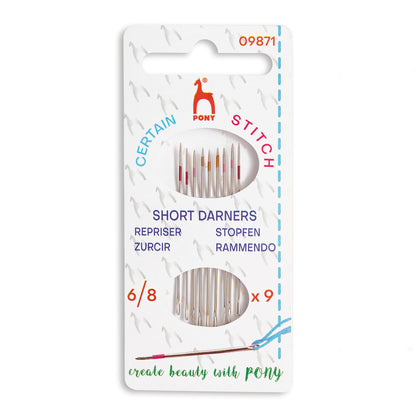 Pony Certain Stitch darner needles with coloured band on the shaft