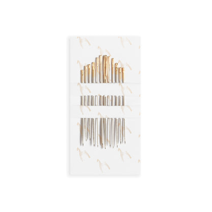 Pack of Pony gold eye household hand sewing needles