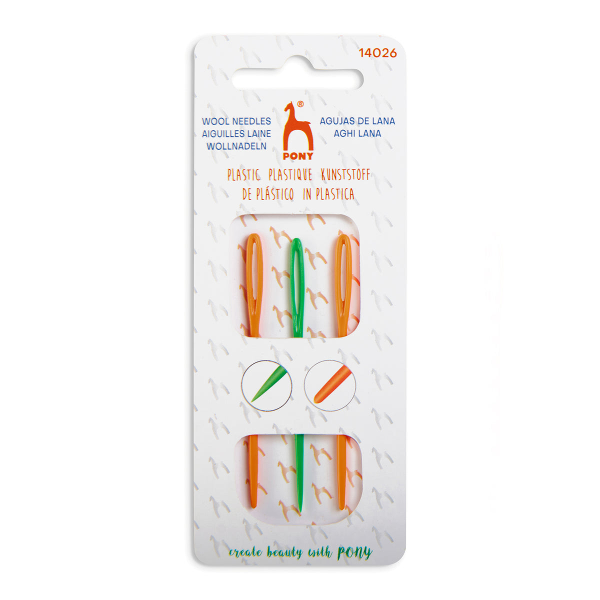 Three Pony plastic tapestry needles
