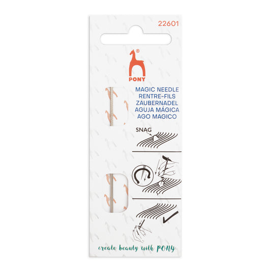 Pony anti-snag repair needle in its packet