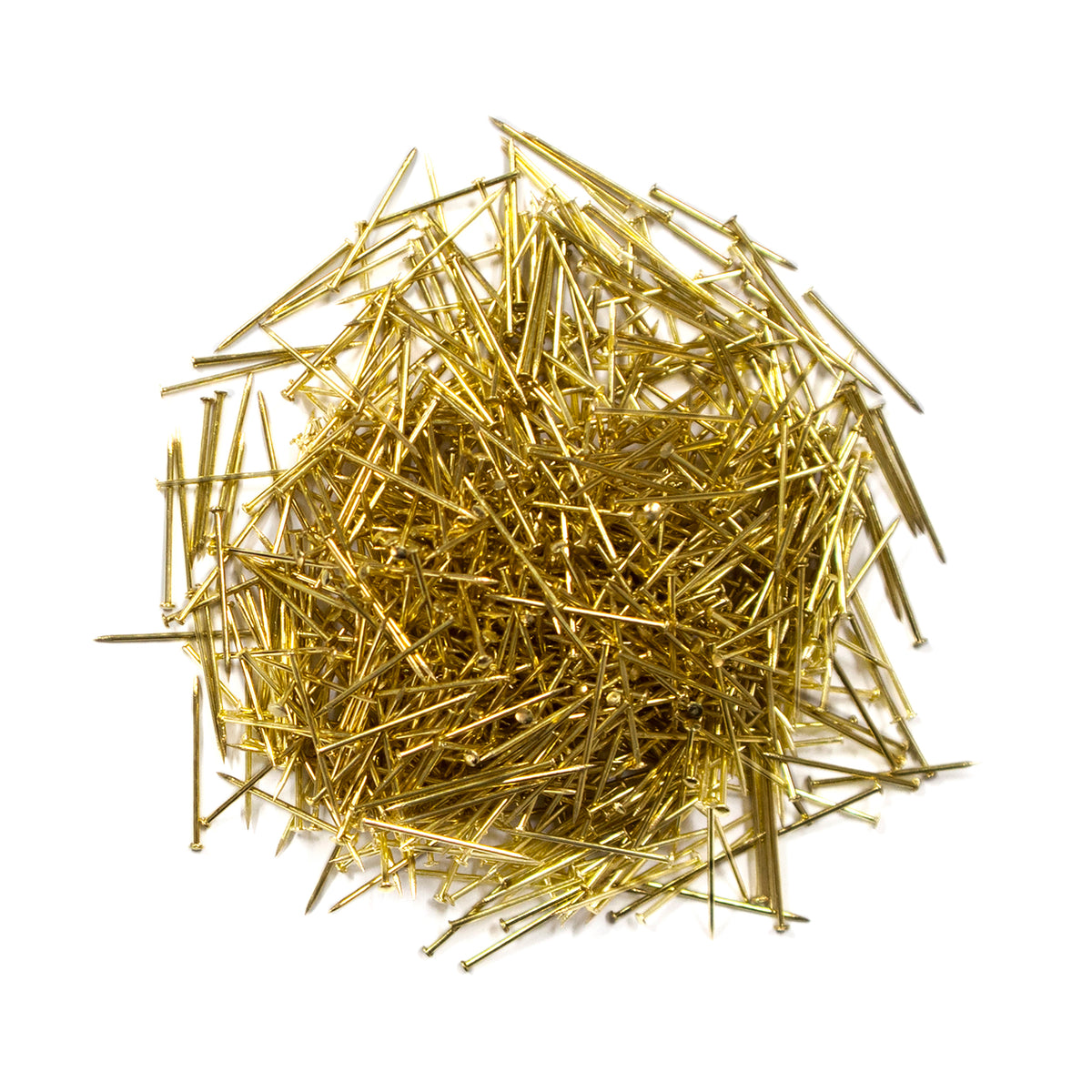 Pack of Pony short brass sequin pins