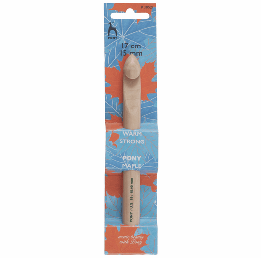 PONY Maple Crochet Hook - 17cm x 15mm