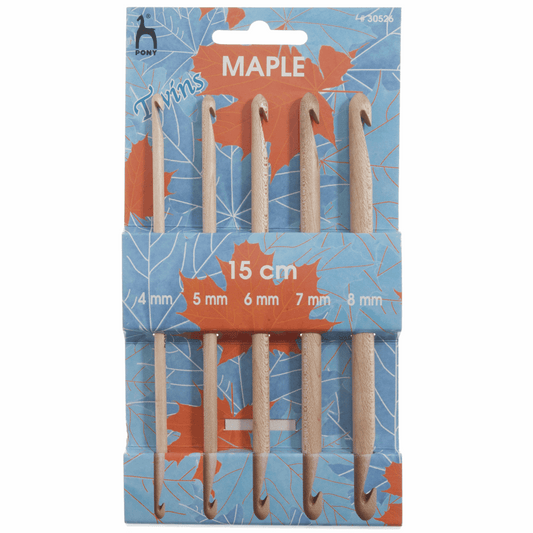 PONY Maple Double-Ended Crochet Hook Set - 5 pcs