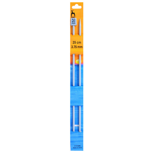 Pair of Pony Classic aluminium knitting needles, 3.75mm x 25cm