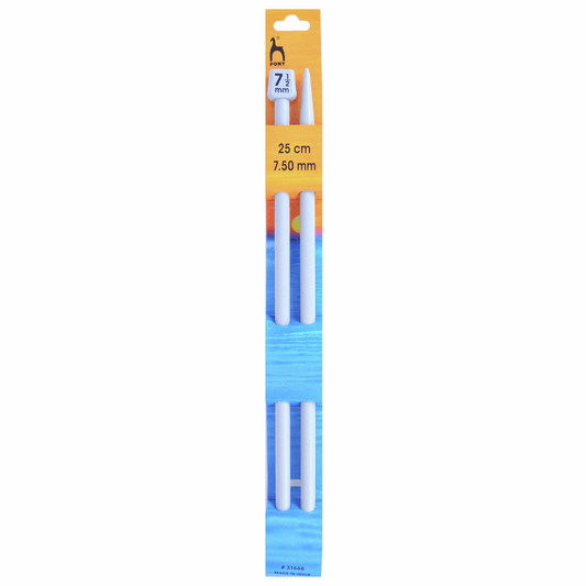 PONY Classic Single-Ended Knitting Pins - 25cm x 7.50mm