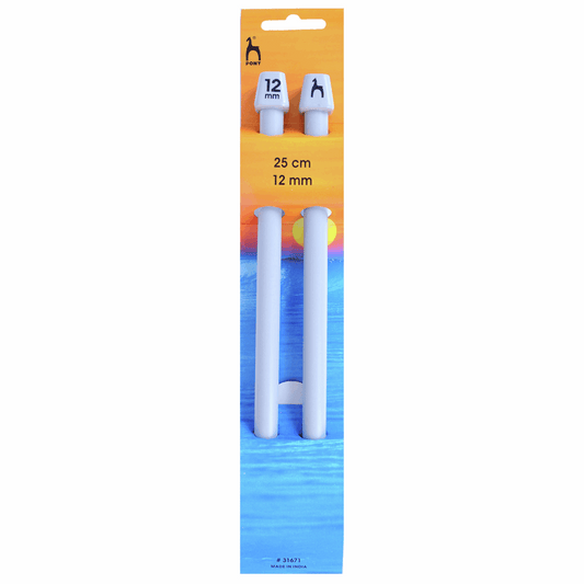 PONY Classic Single-Ended Knitting Pins - 25cm x 12mm
