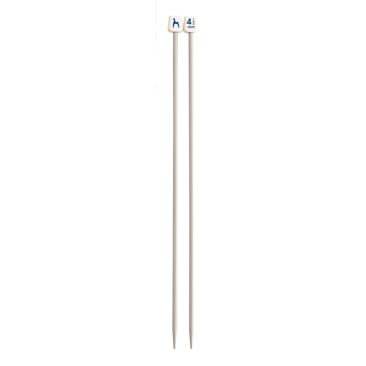 Pair of Pony Classic aluminium knitting needles, 4.5mm x 30cm