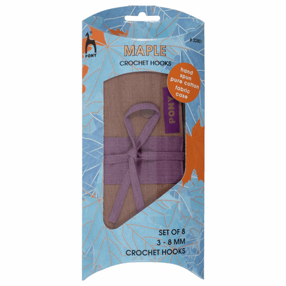 PONY Maple Crochet Hooks - Fabric Gift Set 3mm-8mm
