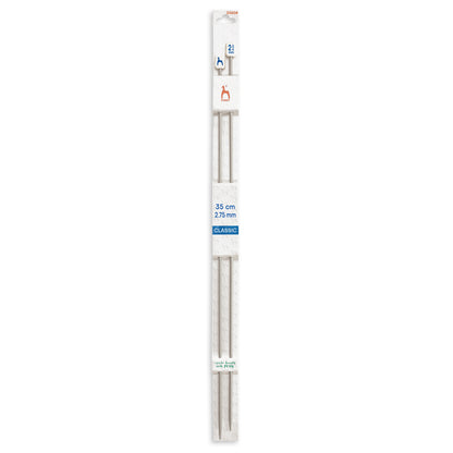 Pair of Pony Classic aluminium knitting needles, 2.75mm x 35cm