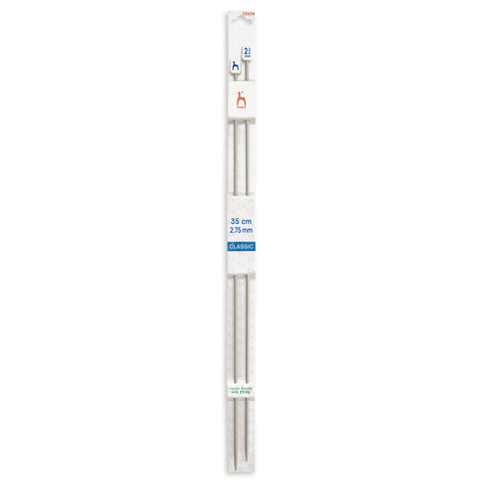 Pair of Pony Classic aluminium knitting needles, 2.75mm x 35cm