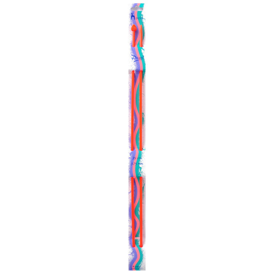 Pair of Pony Pearl coloured plastic knitting needles, 3.75mm x 35cm