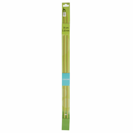 PONY Colour Single-Ended Aluminium Knitting Pins - 35cm x 2.25mm