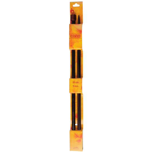 Pony rosewood single-ended knitting pins, 9mm
