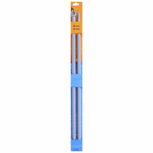 PONY Classic Single-Ended Knitting Pins - 40cm x 10mm