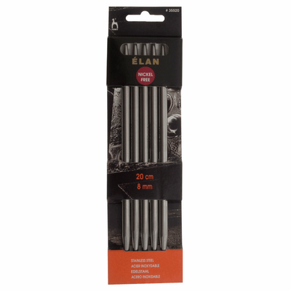 PONY 'Elan' Set of 5 Double-Ended Stainless Knitting Pins