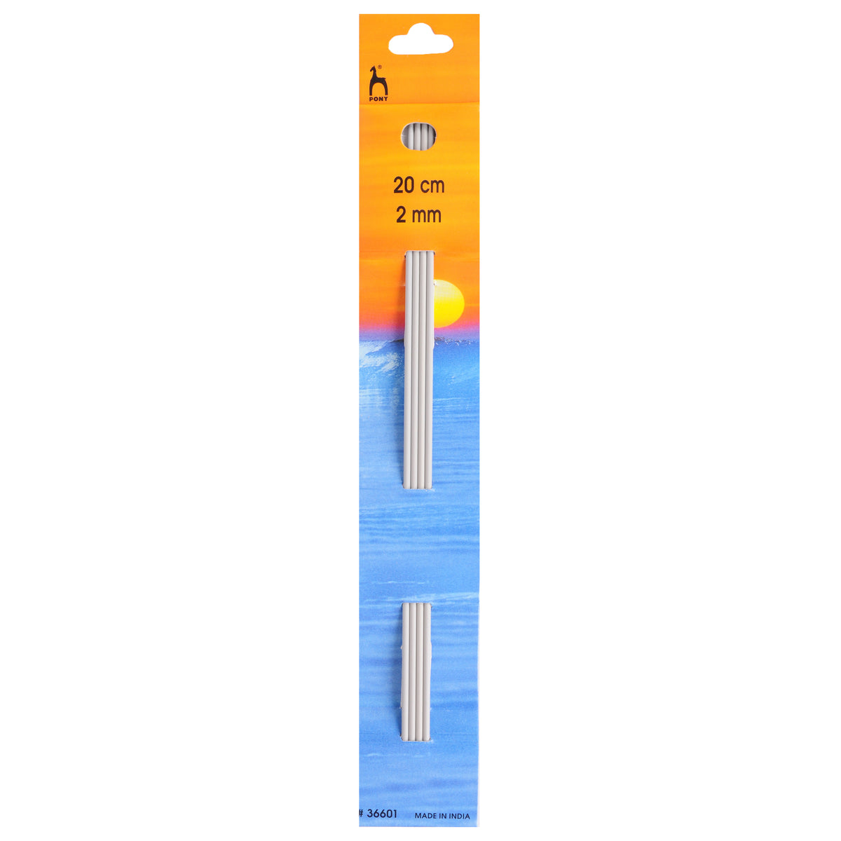 Set of four Pony Classic aluminium double-pointed needles