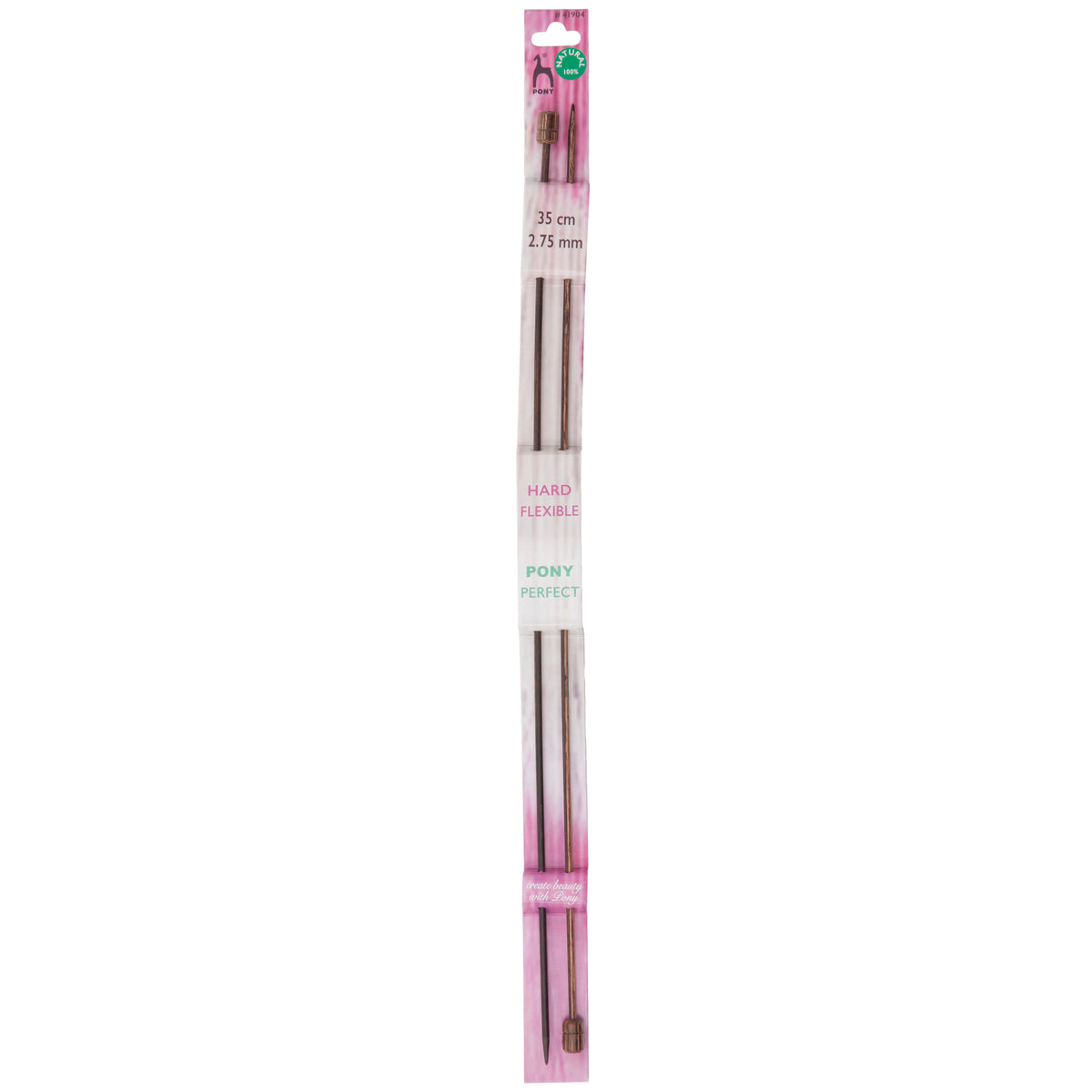 Pony Perfect wooden single-ended knitting needles, 2.75mm