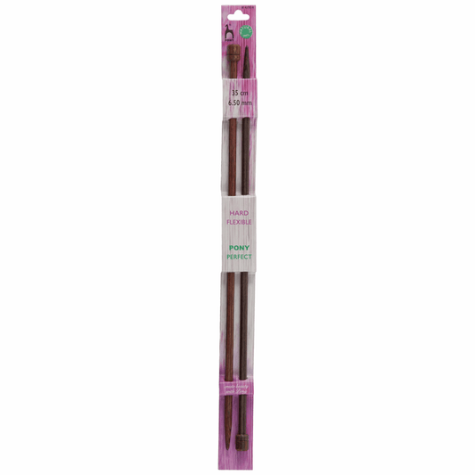 PONY 'Perfect' Single-Ended Knitting Pins - 35cm x 6.50mm