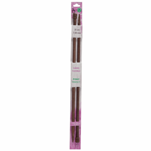 PONY 'Perfect' Single-Ended Knitting Pins - 35cm x 7.50mm