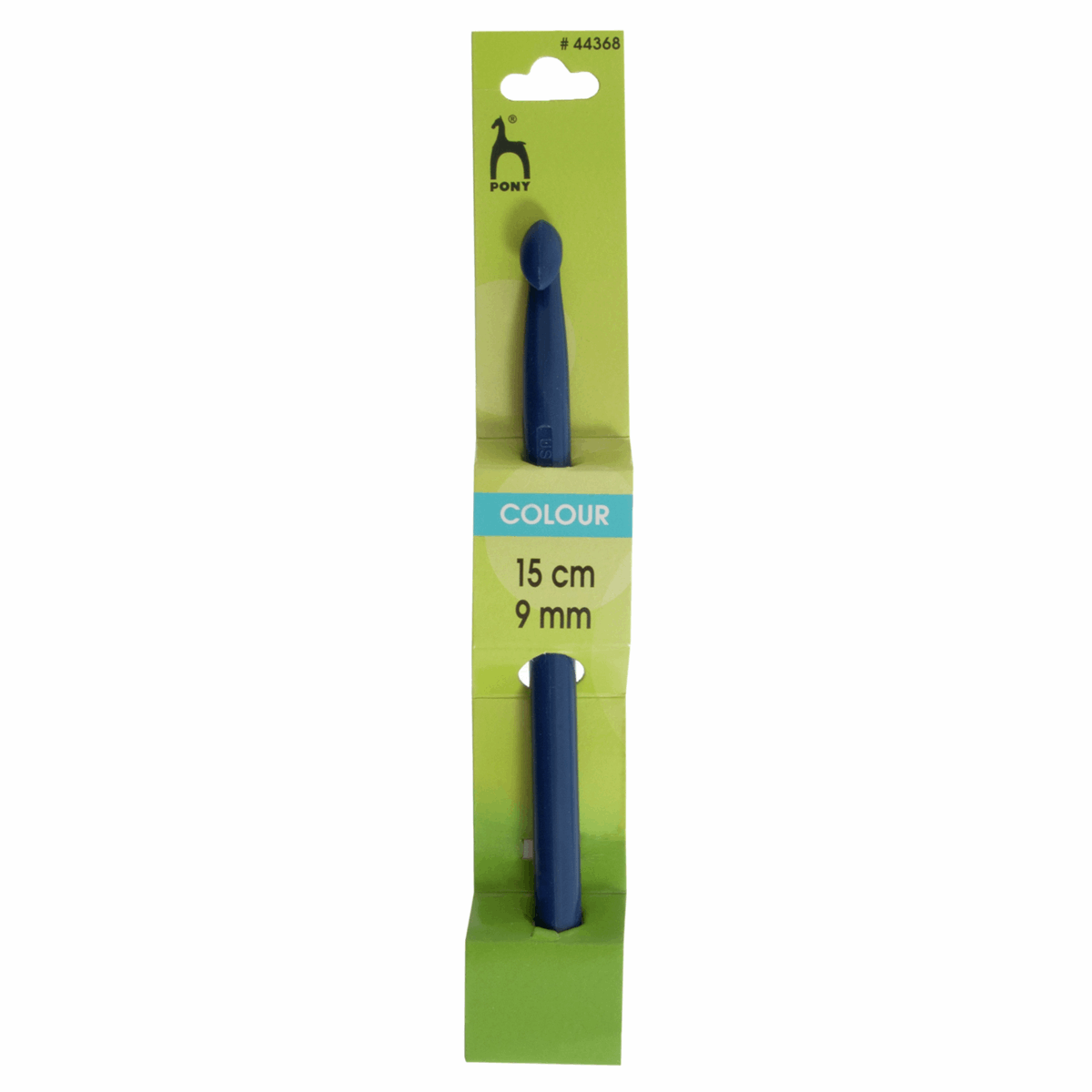 PONY Coloured Plastic Crochet Hook - 15cm x 9mm