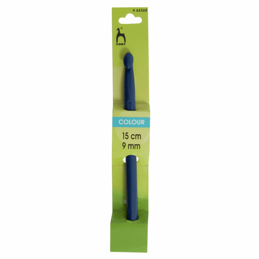 PONY Coloured Plastic Crochet Hook - 15cm x 9mm