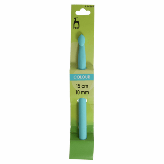 PONY Coloured Plastic Crochet Hook - 15cm x 10mm