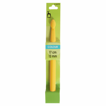 PONY Coloured Plastic Crochet Hook - 17cm x 12mm