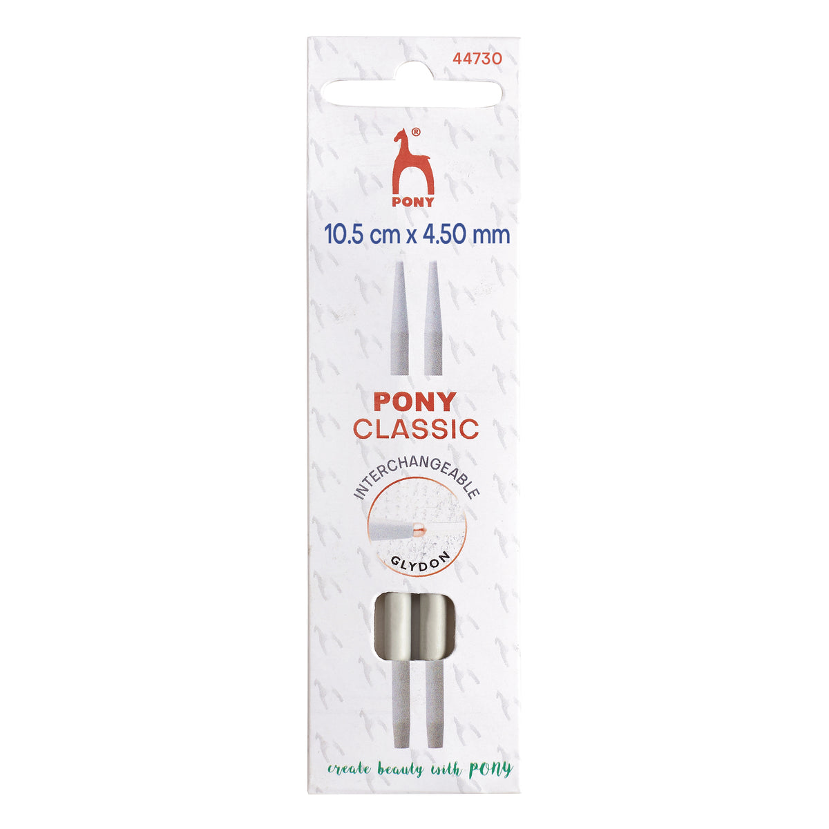 Pony Classic aluminium interchangeable knitting needle tips 4.5mm