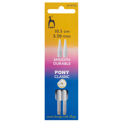 Pony Classic aluminium interchangeable knitting needle tips 5.5mm