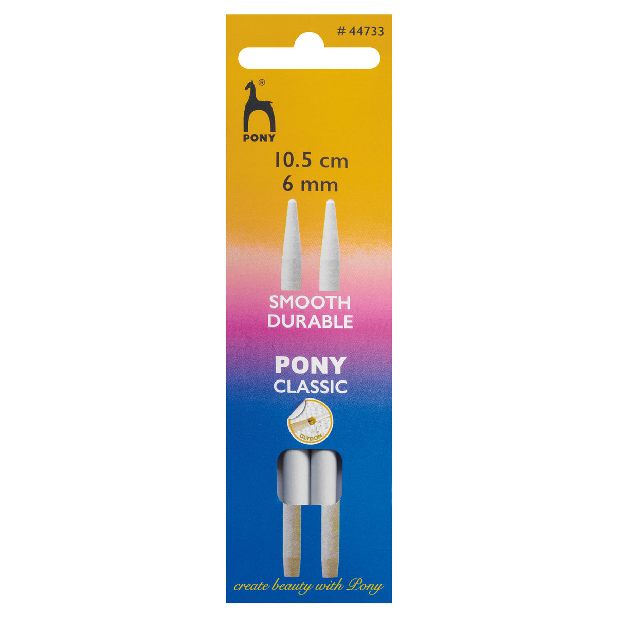 Pony Classic aluminium interchangeable knitting needle tips 6mm