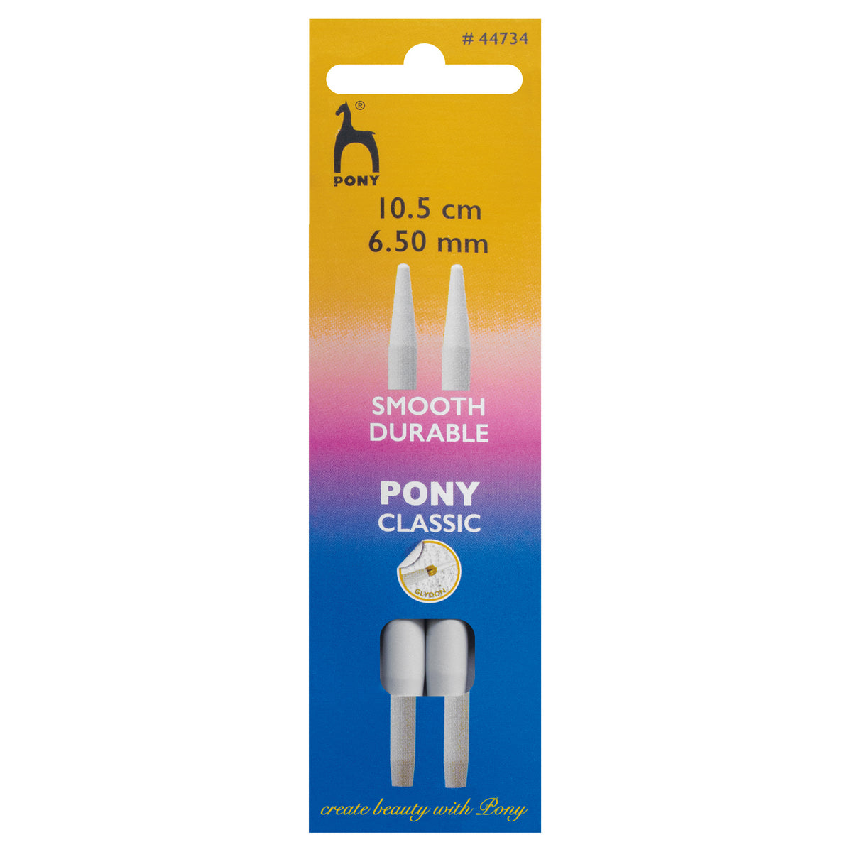 Pony Classic aluminium interchangeable knitting needle tips 6.5mm