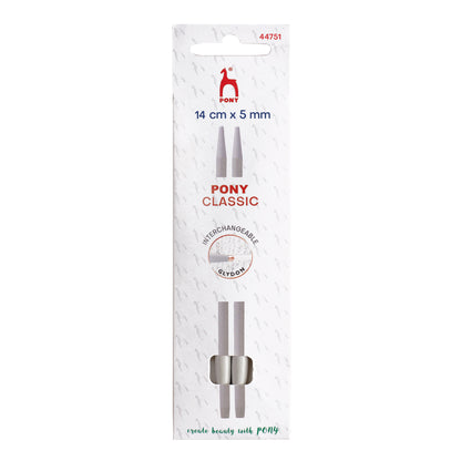 Pony Classic aluminium interchangeable knitting needle tips 5mm