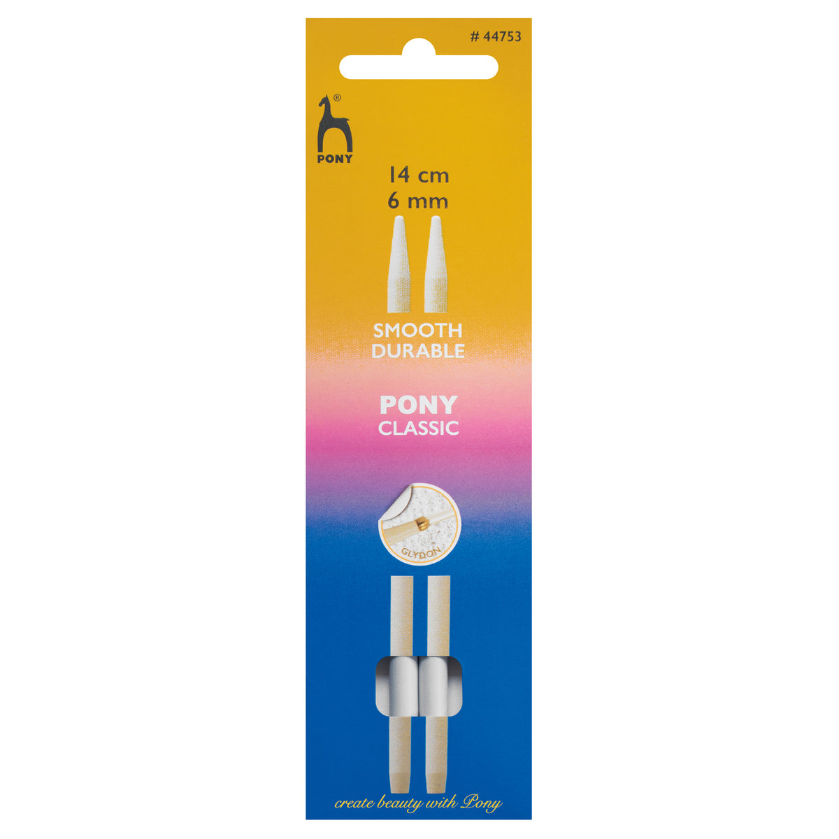 Pony Classic aluminium interchangeable knitting needle tips 6mm