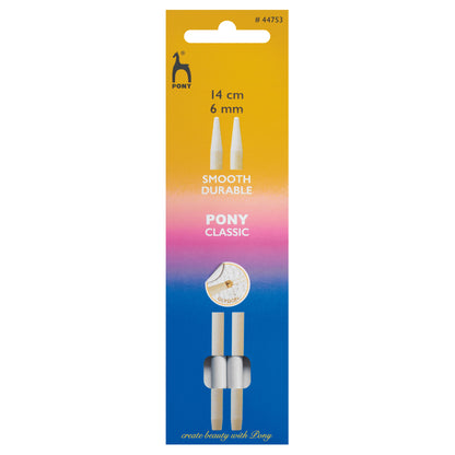 Pony Classic aluminium interchangeable knitting needle tips 6mm