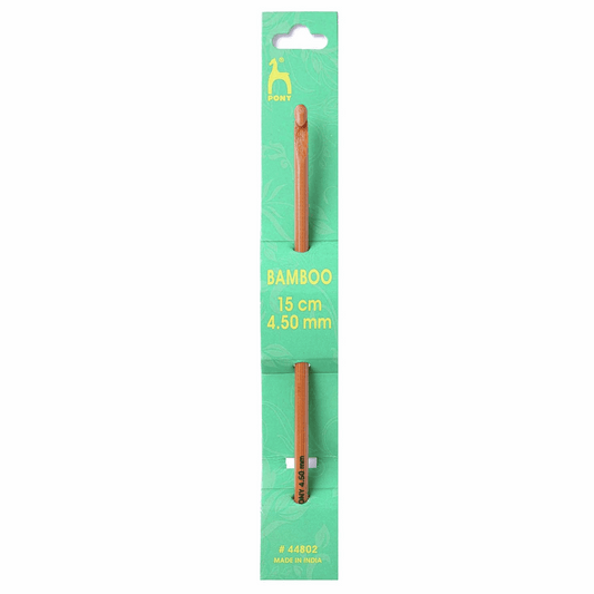 PONY Bamboo Crochet Hook - 15cm x 4.5mm