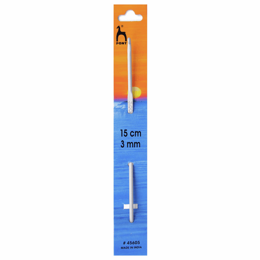 PONY Aluminium Crochet Hook - 15cm x 3mm
