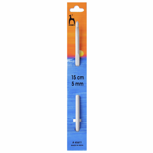 PONY Aluminium Crochet Hook - 15cm x 5mm