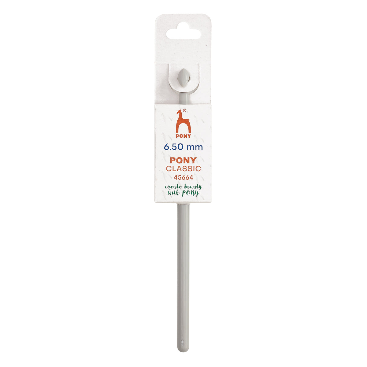 Pony 6.5mm plastic crochet hook