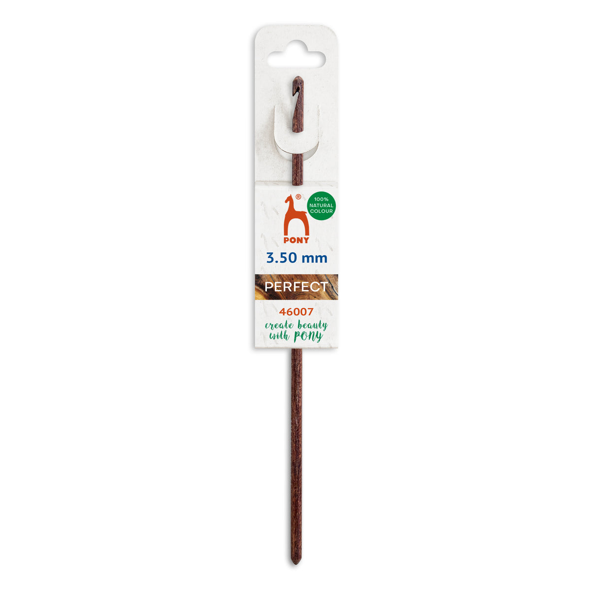 Pony Perfect 3.5mm multi-tone wooden crochet hook