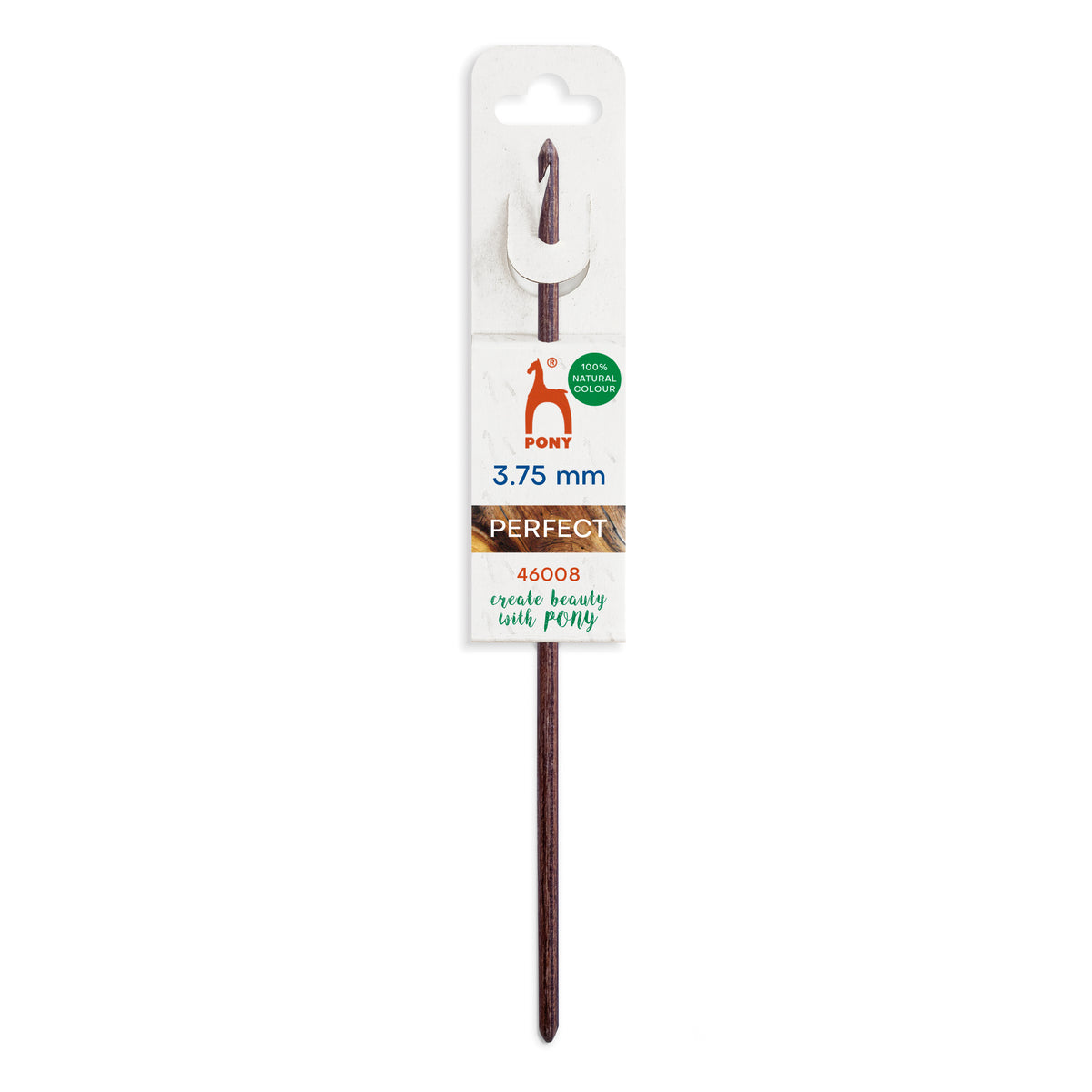 Pony Perfect 3.75mm multi-tone wooden crochet hook