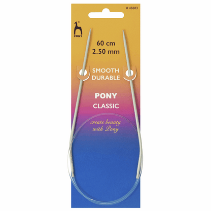 PONY Classic Circular Knitting Needles - 40cm x 2.5mm
