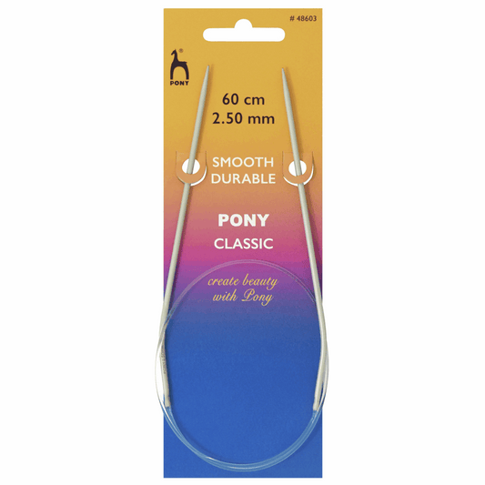 PONY Classic Circular Knitting Needles - 40cm x 2.5mm