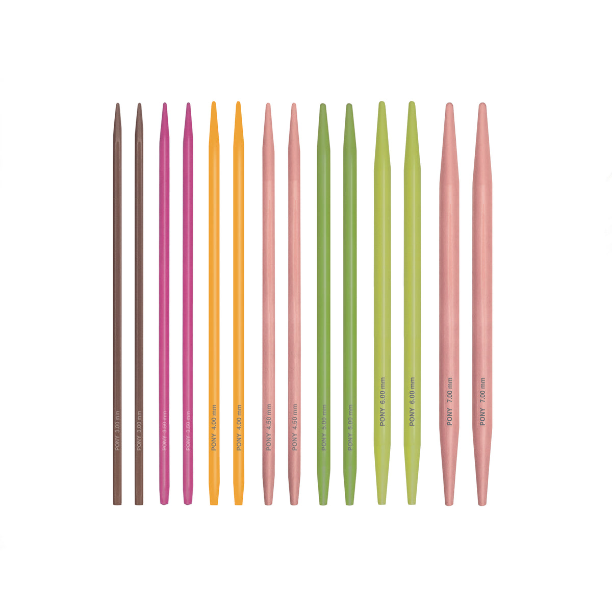 Pony Colour interchangeable knitting needle set in presentation box