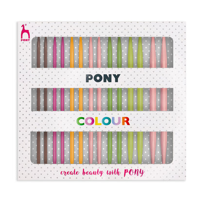Pony Colour interchangeable knitting needle set in presentation box