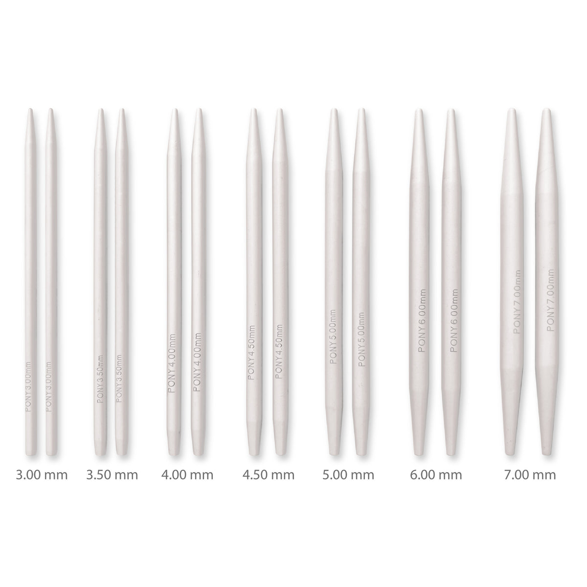 Pony Classic aluminium interchangeable knitting needle set in box