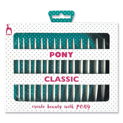 Pony Classic aluminium interchangeable knitting needle set in box
