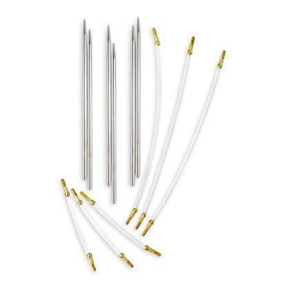 Pony interchangeable needle tips with short and long cables