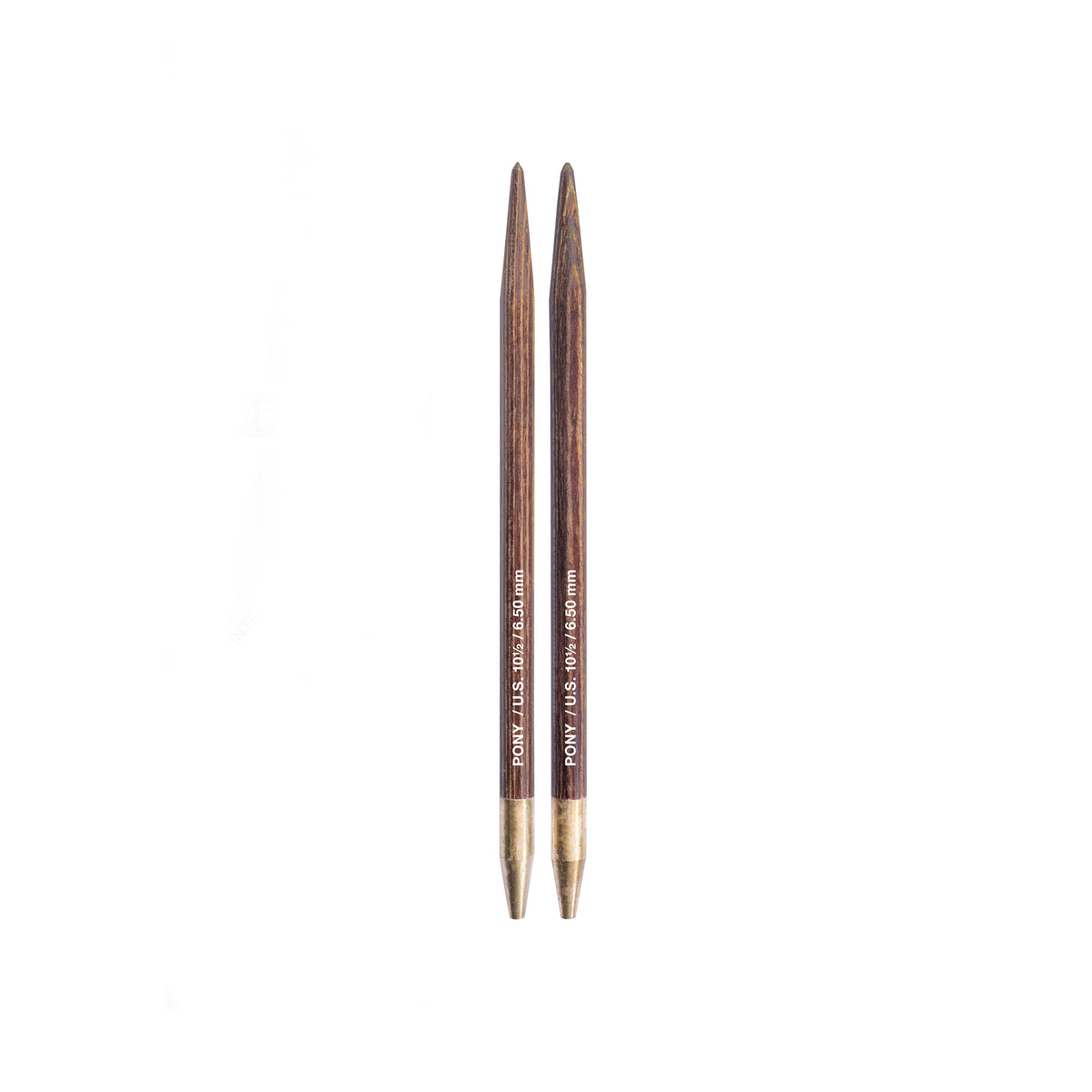 Pony Perfect 6.5mm natural wood interchangeable knitting needle tips